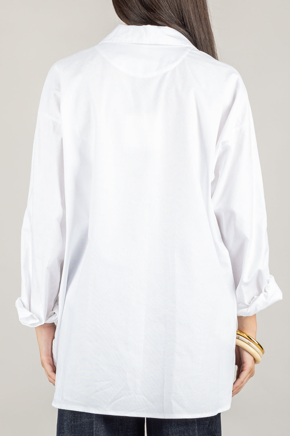 TENSIONE IN - W25C189 - CAMICIA OXFORD OVER CON TASCHINO
