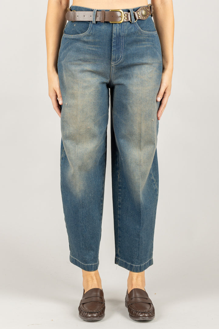 TENSIONE IN - AI25-4178 - JEANS CARROT SABBIATO