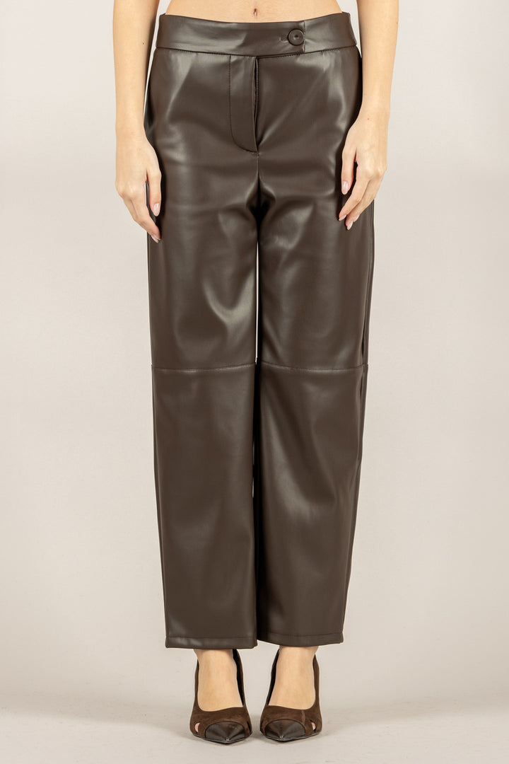 IMPERIAL - P6D5KGJ - PANTALONE ECOPELLE GAMBA DRITTA