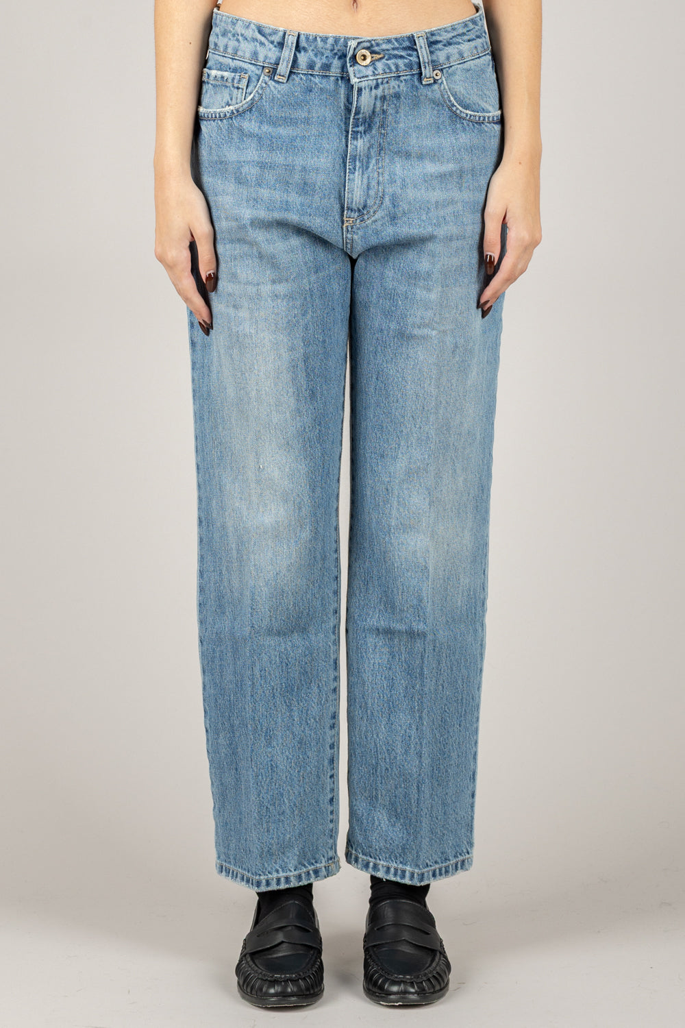 BLOOM  - JEANS  BETTA-INDIGO CROP