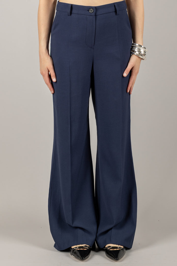 TENSIONE IN - 25P7454 - PANTALONE PALAZZO CON TASCHE