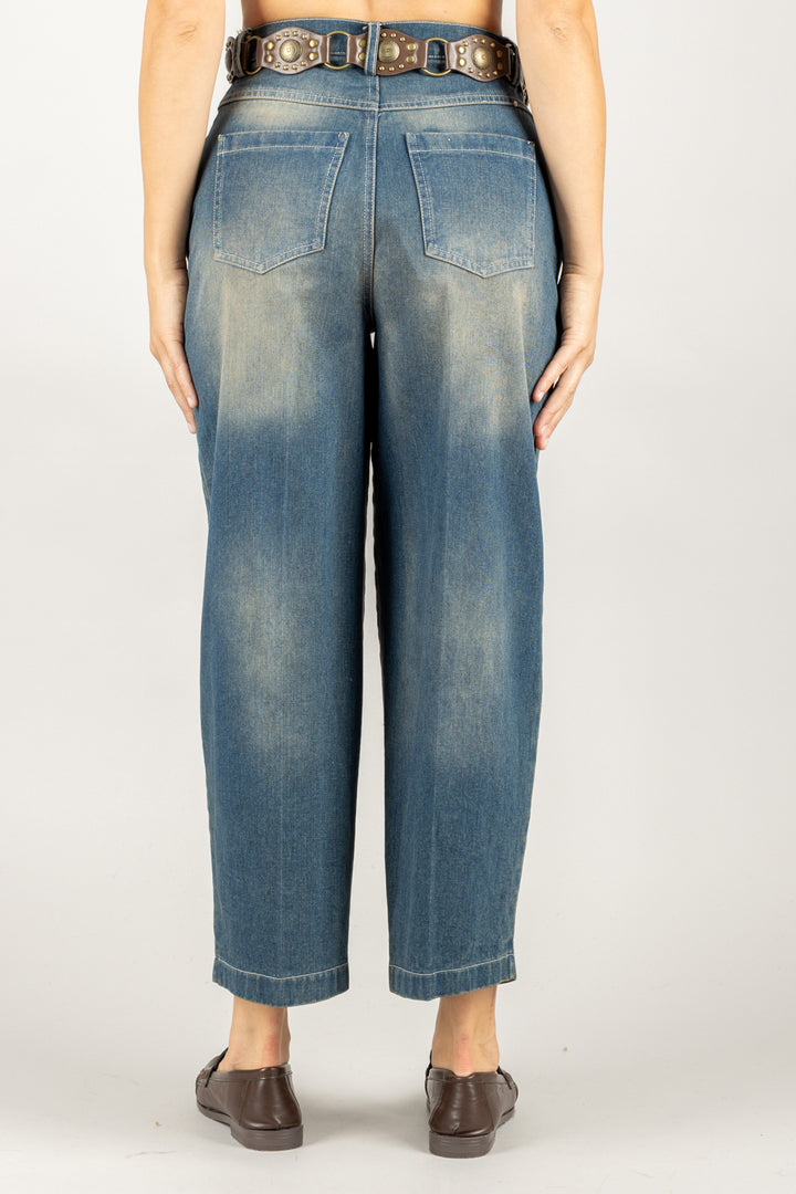 TENSIONE IN - AI25-4178 - JEANS CARROT SABBIATO