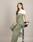 VICOLO - TAB0091 - TOP A FASCIA MILITARE CON COULISSE POSTERIORE