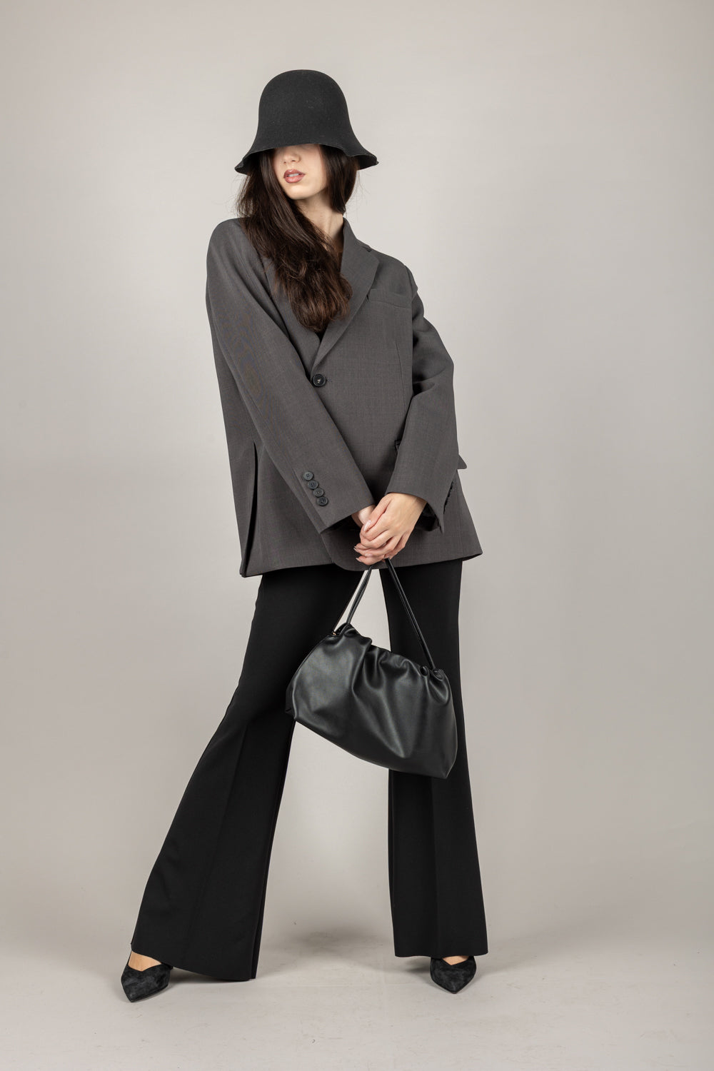 VICOLO - TF1701 - GIACCA CON CHIUSURA ASIMMETRICA