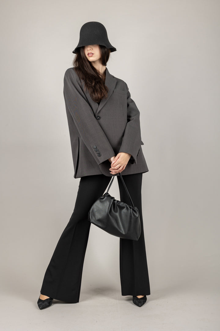 VICOLO - TF1701 - GIACCA CON CHIUSURA ASIMMETRICA