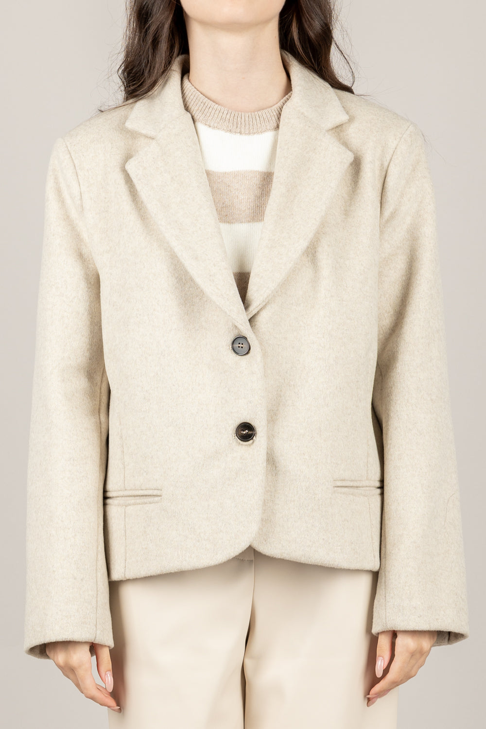 TENSIONE IN - 26B1362 - GIACCA OVER DUE BOTTONI