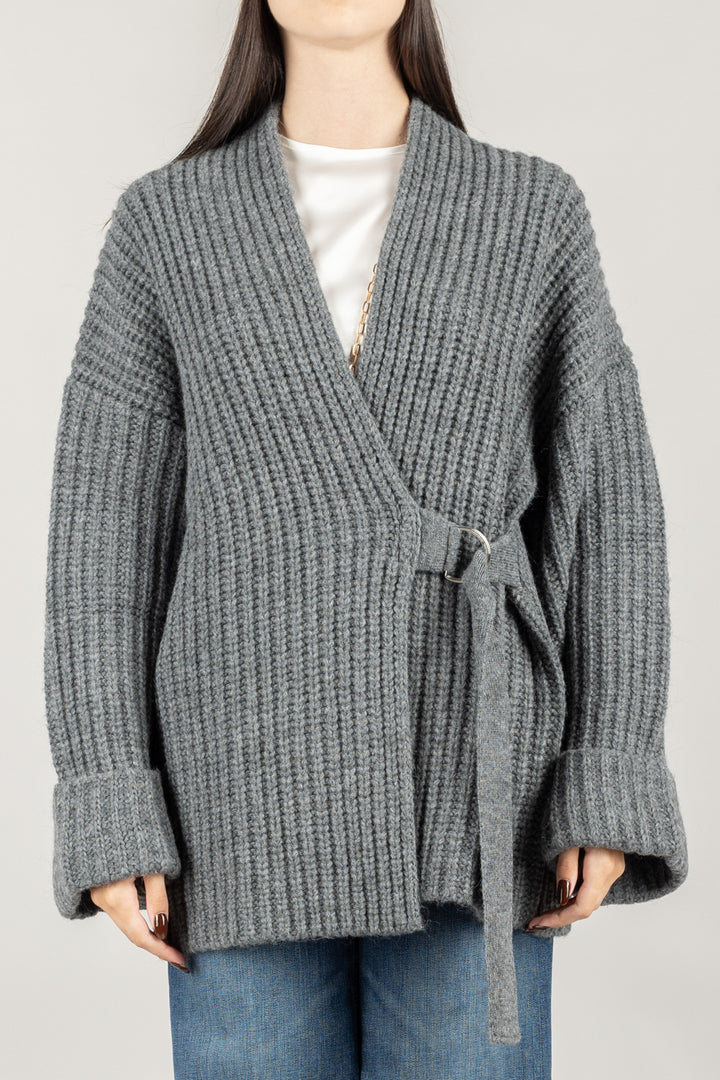 KONTATTO - 3M0924C - CARDIGAN CON CINTA