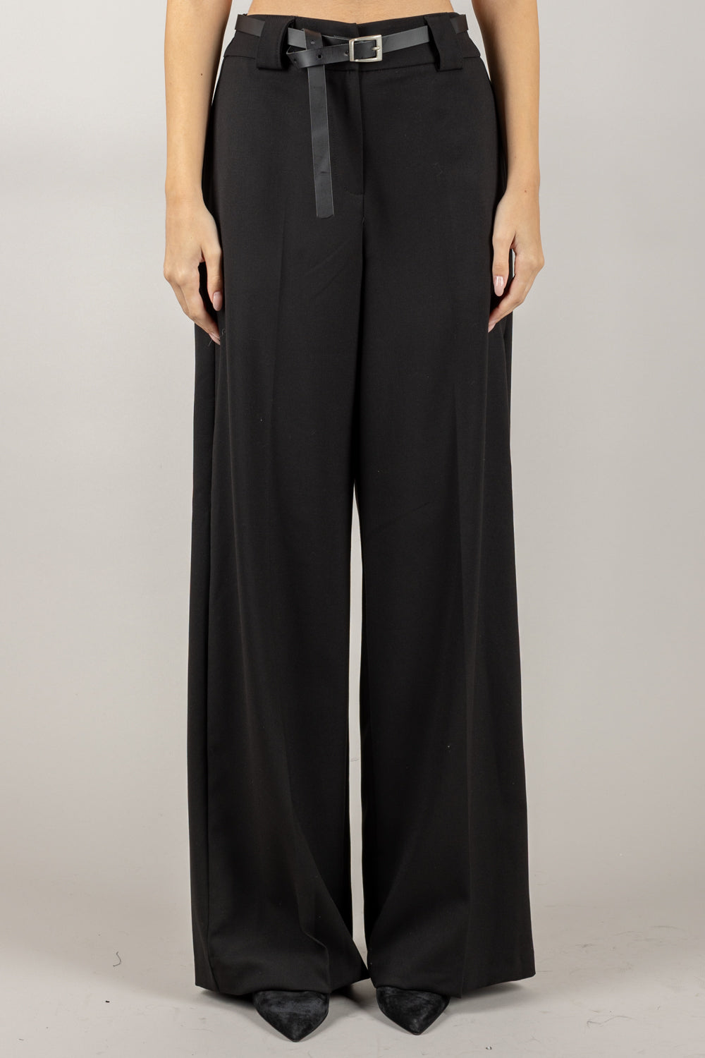 TENSIONE IN - 26P1046 - PANTALONE GAMBA DRITTA CON CINTURA