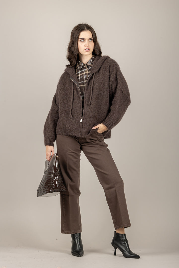 DIXIE - M277Y237 - FELPA MOHAIR CON CAPPUCCIO