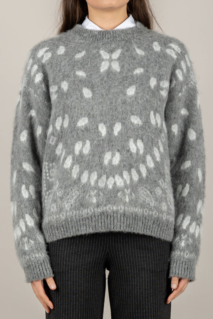 TENSIONE IN - W5HMJ79A373 - MAGLIA STAMPA BANDANA GIROCOLLO