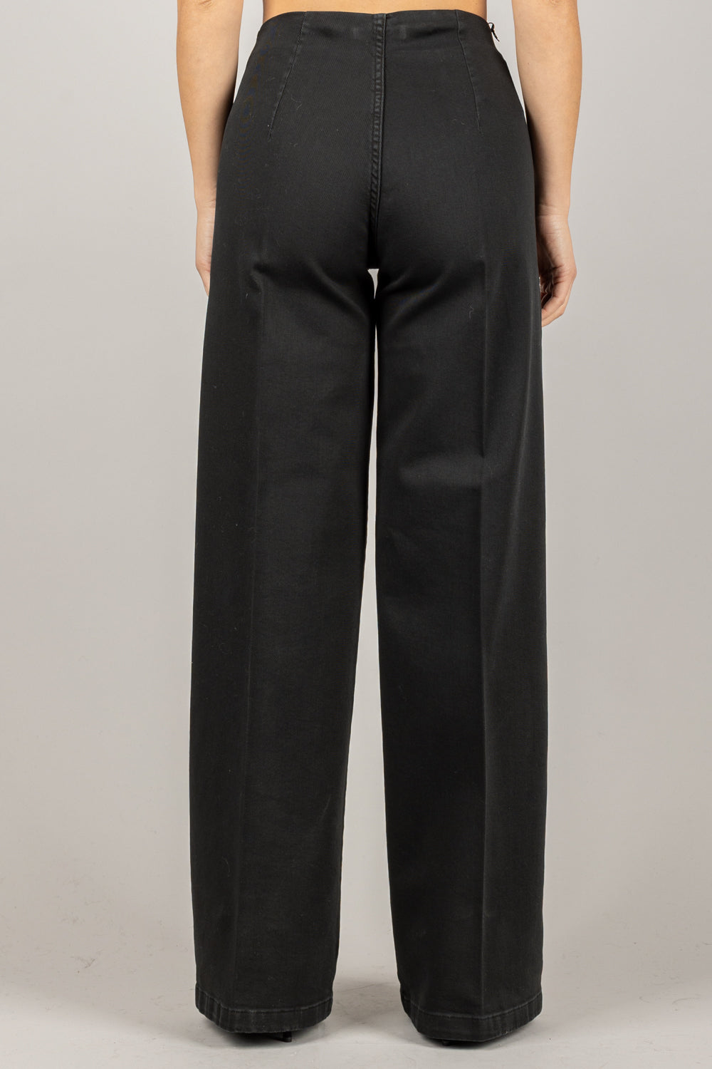 TENSIONE IN - CJ12707 - JEANS PALAZZO CON TASCHINI