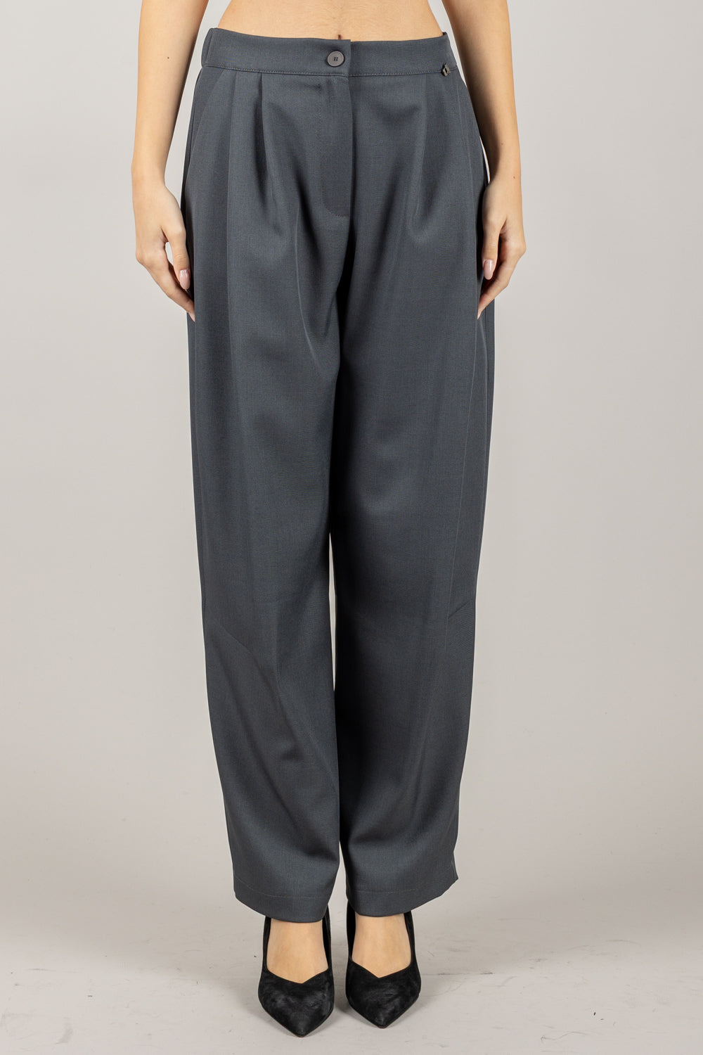 DIXIE - P845Y157 - PANTALONE CON PINCES E COULISSE