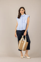 TENSIONE IN - S26CF40 - CAMICIA CELESTE