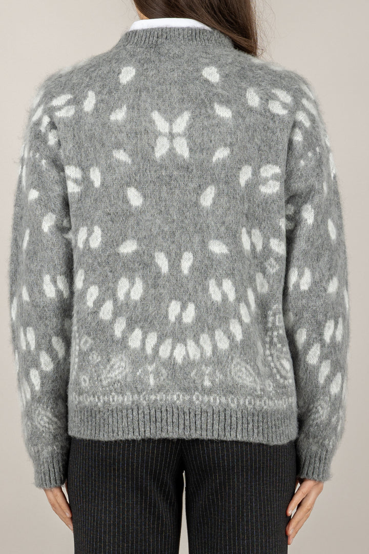 TENSIONE IN - W5HMJ79A373 - MAGLIA STAMPA BANDANA GIROCOLLO