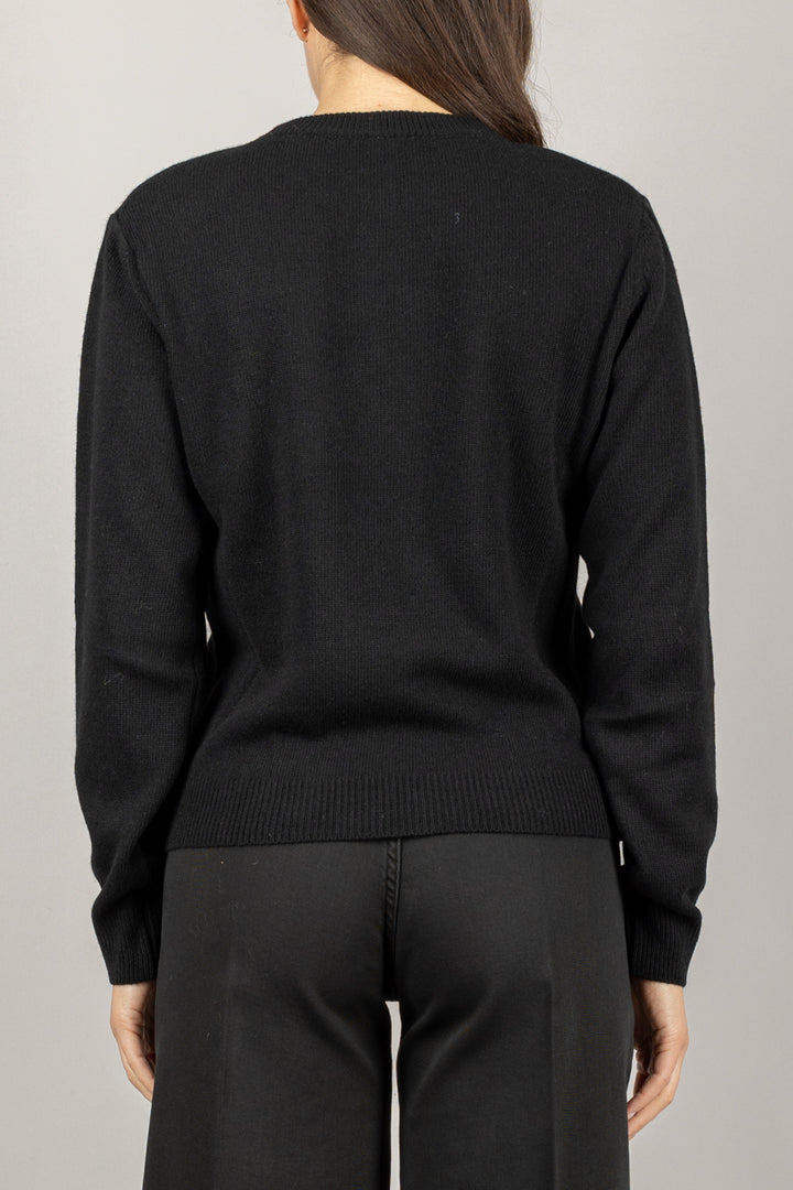 TENSIONE IN - D81026-APP5 - MAGLIA CON SPALLINE