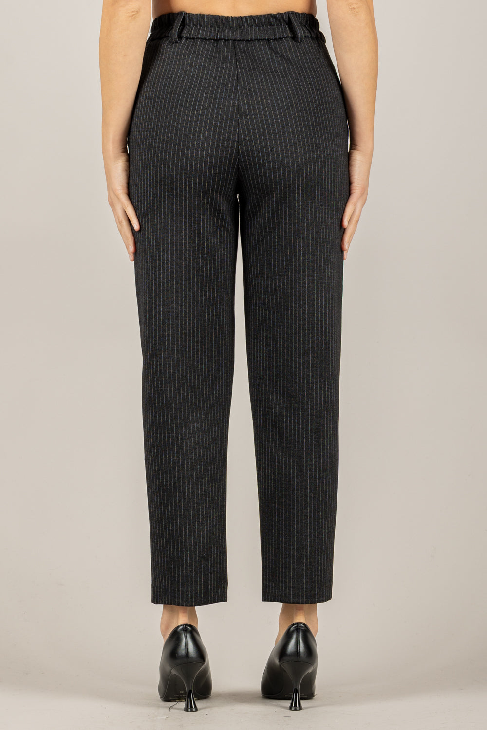 TENSIONE IN - 26P1625 - PANTALONE GESSATO A SIGARETTA