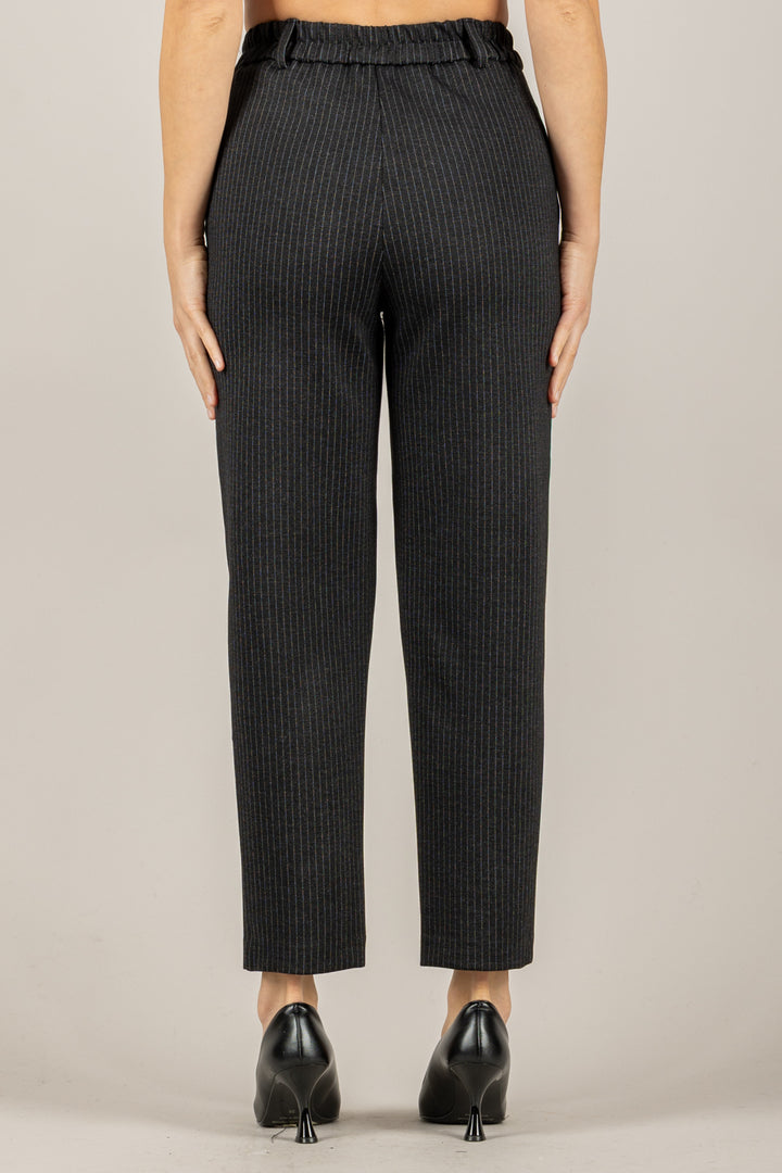 TENSIONE IN - 26P1625 - PANTALONE GESSATO A SIGARETTA