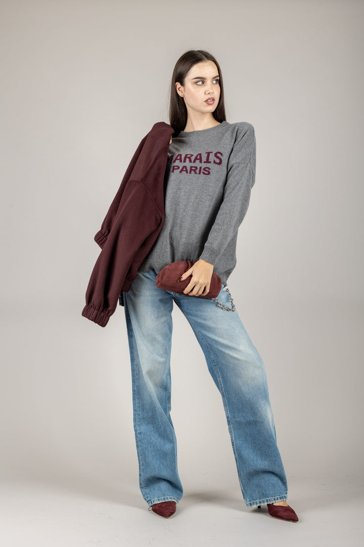 DIXIE - M223Y186 - MAGLIA GIROCOLLO CON SCRITTA