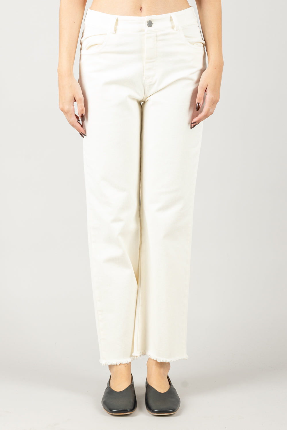 TENSIONE IN - PA5365 - JEANS DRITTO SFRANGIATO