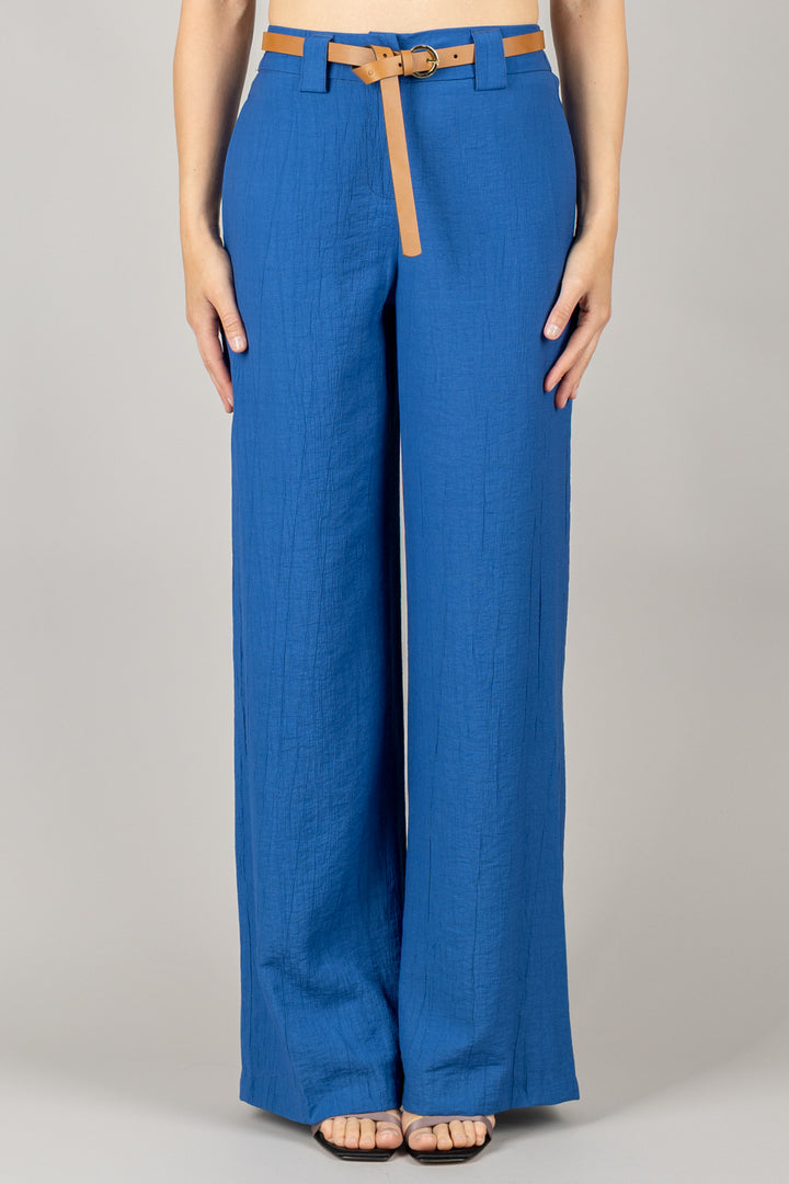 TENSIONE IN - 25P7789 - PANTALONE GOFFRATO CON CINTURA