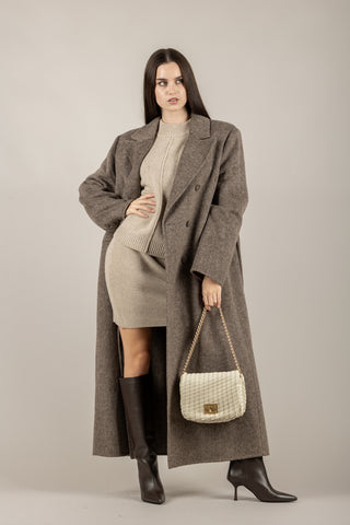 VICOLO - 55193F - MAGLIA SPALLINE CUCITURA FRONTALE