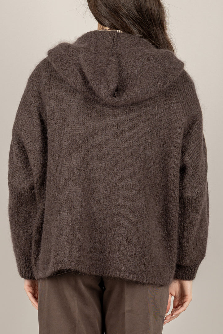 DIXIE - M277Y237 - FELPA MOHAIR CON CAPPUCCIO