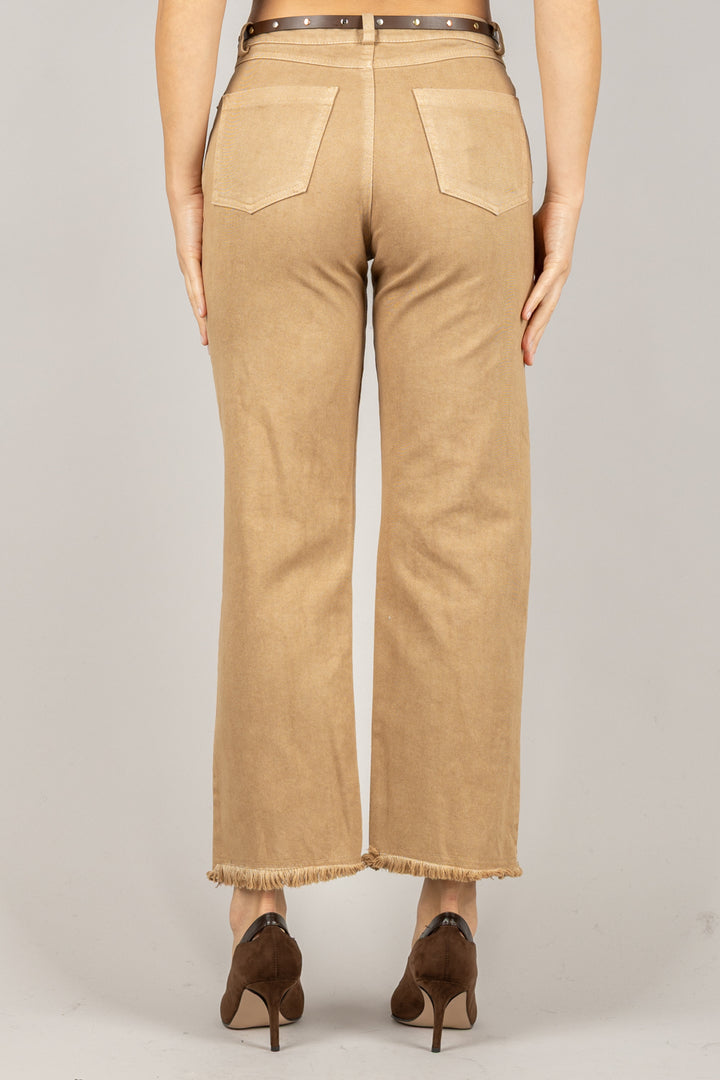 TENSIONE IN - W25P370 - PANTALONE GAMBA DRITTA CON CINTA