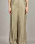 DIXIE - P041A153 - PANTALONE PALAZZO GOFFRATO DESERTO
