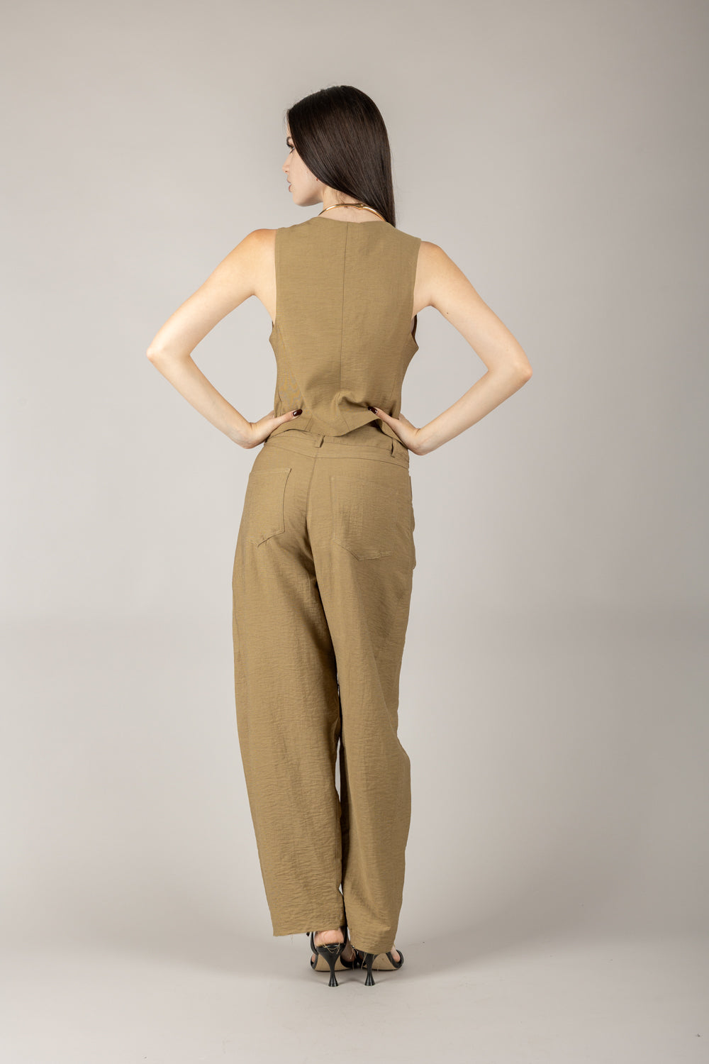 TENSIONE IN - 25C7909 - COMPLETO MISTO LINO GILET E PANTALONE