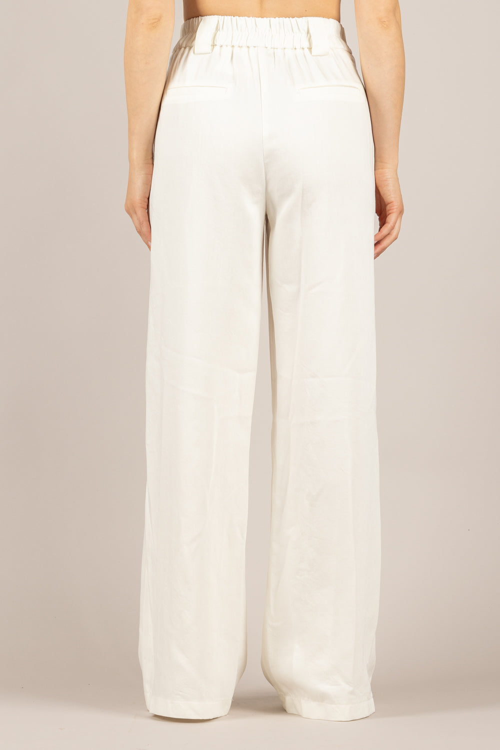 TENSIONE IN - 26P5143 - PANTALONE PALAZZO PANNA