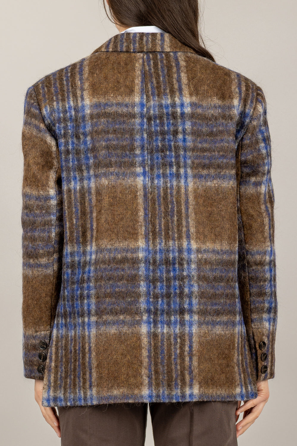 TENSIONE IN - 26B1581 - GIACCA TARTAN BICOLORE