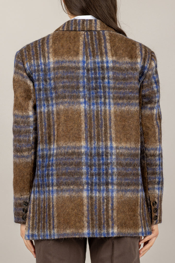 TENSIONE IN - 26B1581 - GIACCA TARTAN BICOLORE