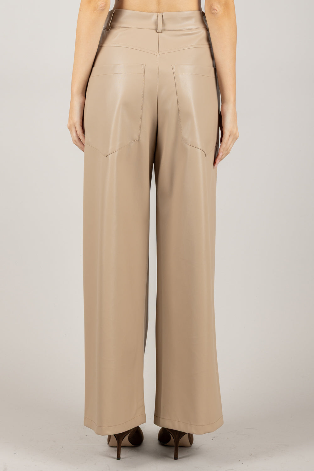 DIXIE - P845Y086 - PANTALONE ECOPELLE PALAZZO