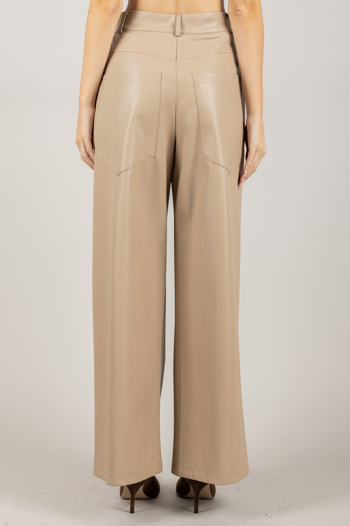 DIXIE - P845Y086 - PANTALONE ECOPELLE PALAZZO