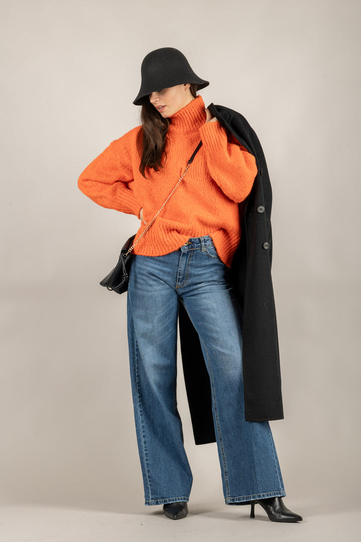 VICOLO - 33062F - MAGLIA COLLO ALTO