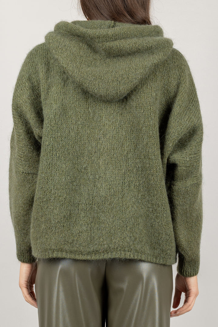 DIXIE - M277Y237 - FELPA MOHAIR CON CAPPUCCIO