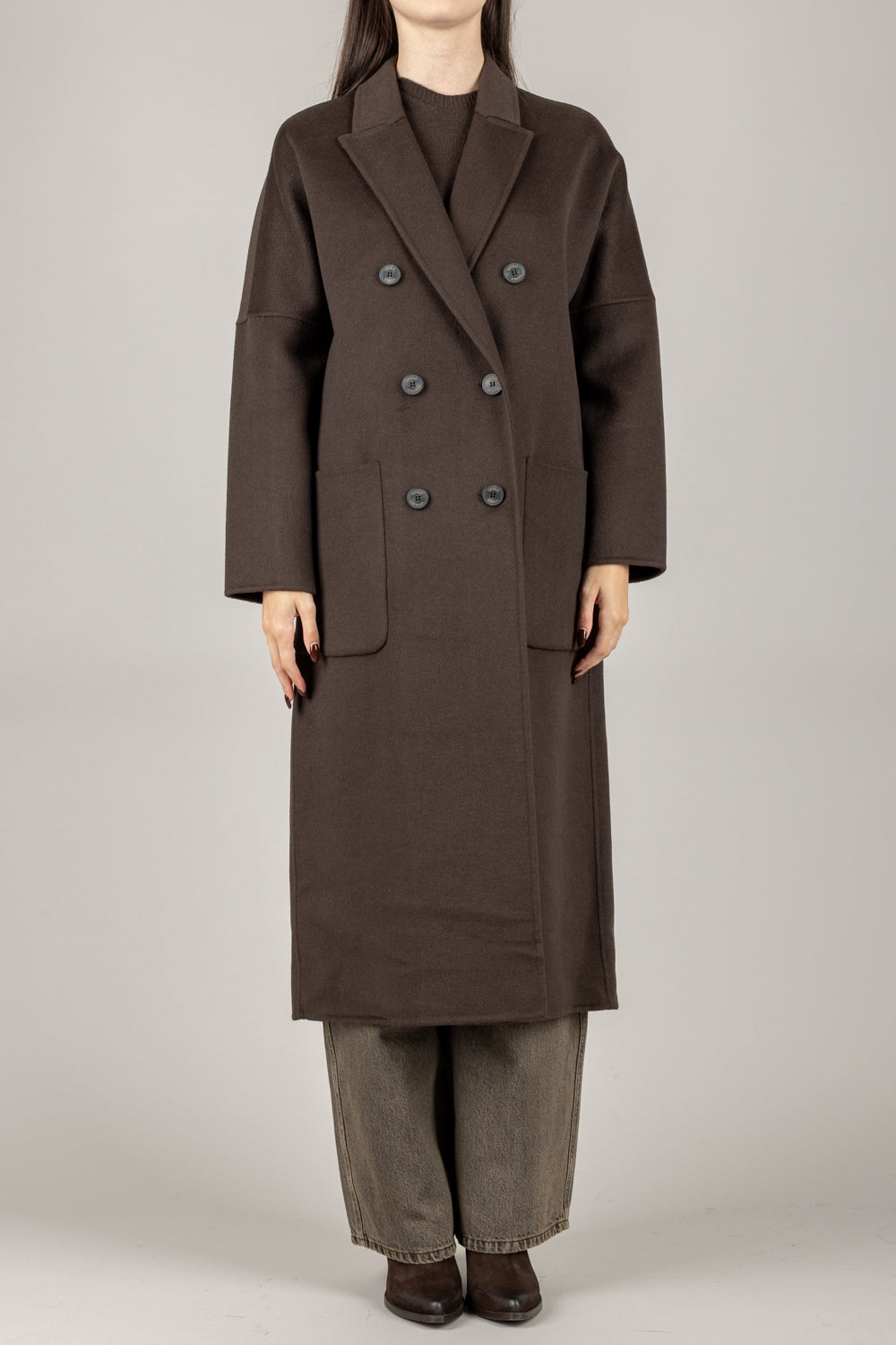 VICOLO - TF0001 - CAPPOTTO DOPPIO PETTO SEI BOTTONI
