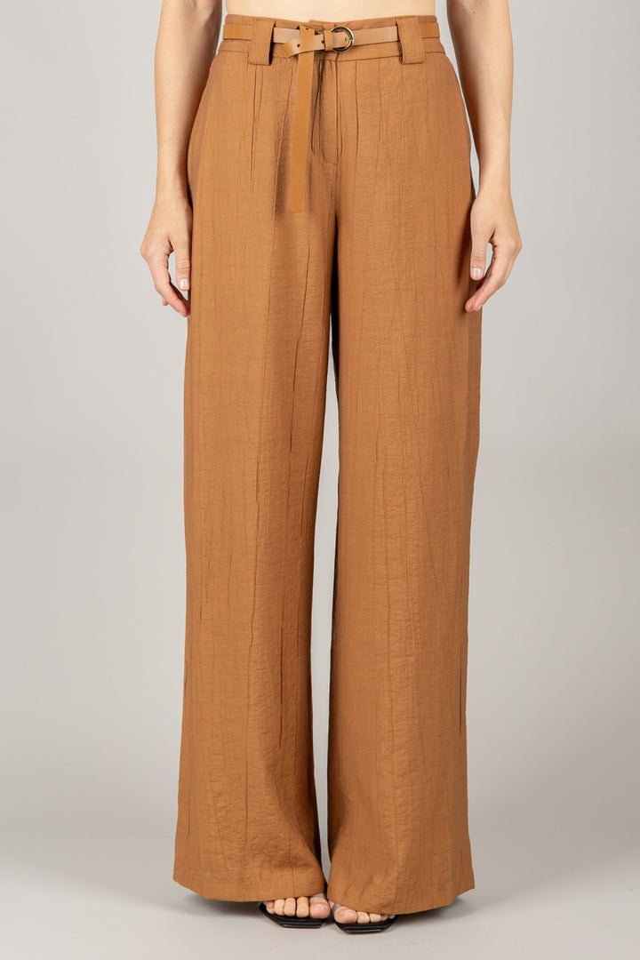 TENSIONE IN - 25P7789 - PANTALONE GOFFRATO CON CINTURA