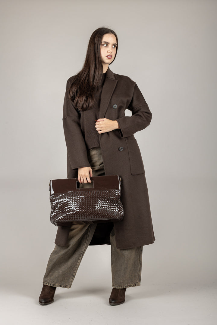 VICOLO - TF0001 - CAPPOTTO DOPPIO PETTO SEI BOTTONI