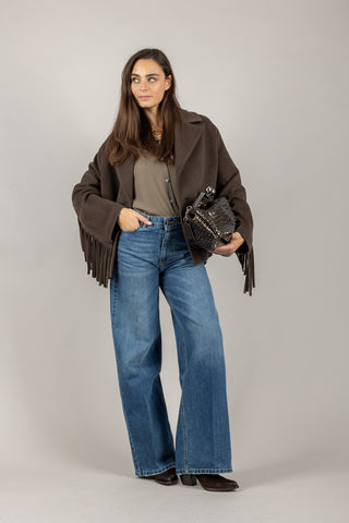 VICOLO - TF1556 - CAPPOTTO CORTO FRANGE