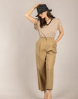 DIXIE - T262A155 - T-SHIRT A RIGHE CON SCOLLO A V COLONIALE