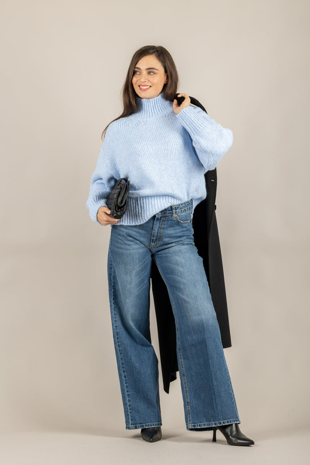 VICOLO - 33062F - MAGLIA COLLO ALTO