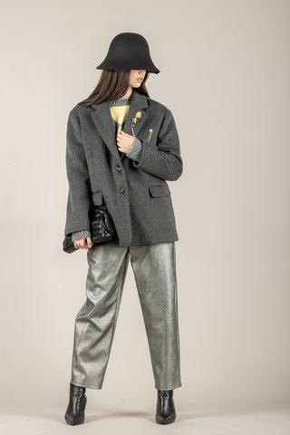 VICOLO - TF2012 - GIACCA CAPPOTTO OVER CON SPILLE