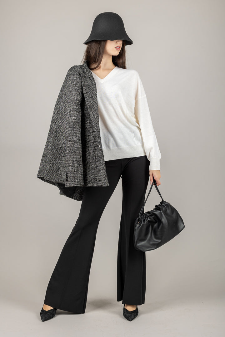 VICOLO - 22005F - MAGLIA SCOLLO A V