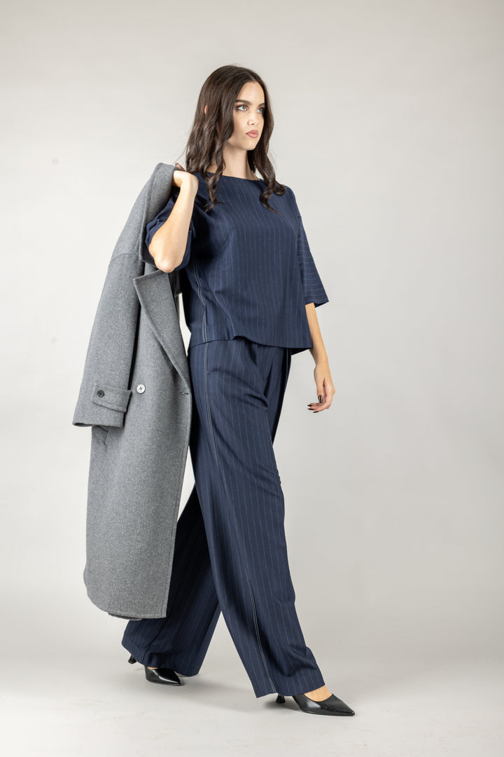 MM MaxMara - 2526946047600 - BLUSA GESSATA IN PUNTO MILANO KAYA