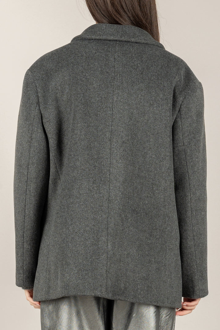 VICOLO - TF2012 - GIACCA CAPPOTTO OVER CON SPILLE