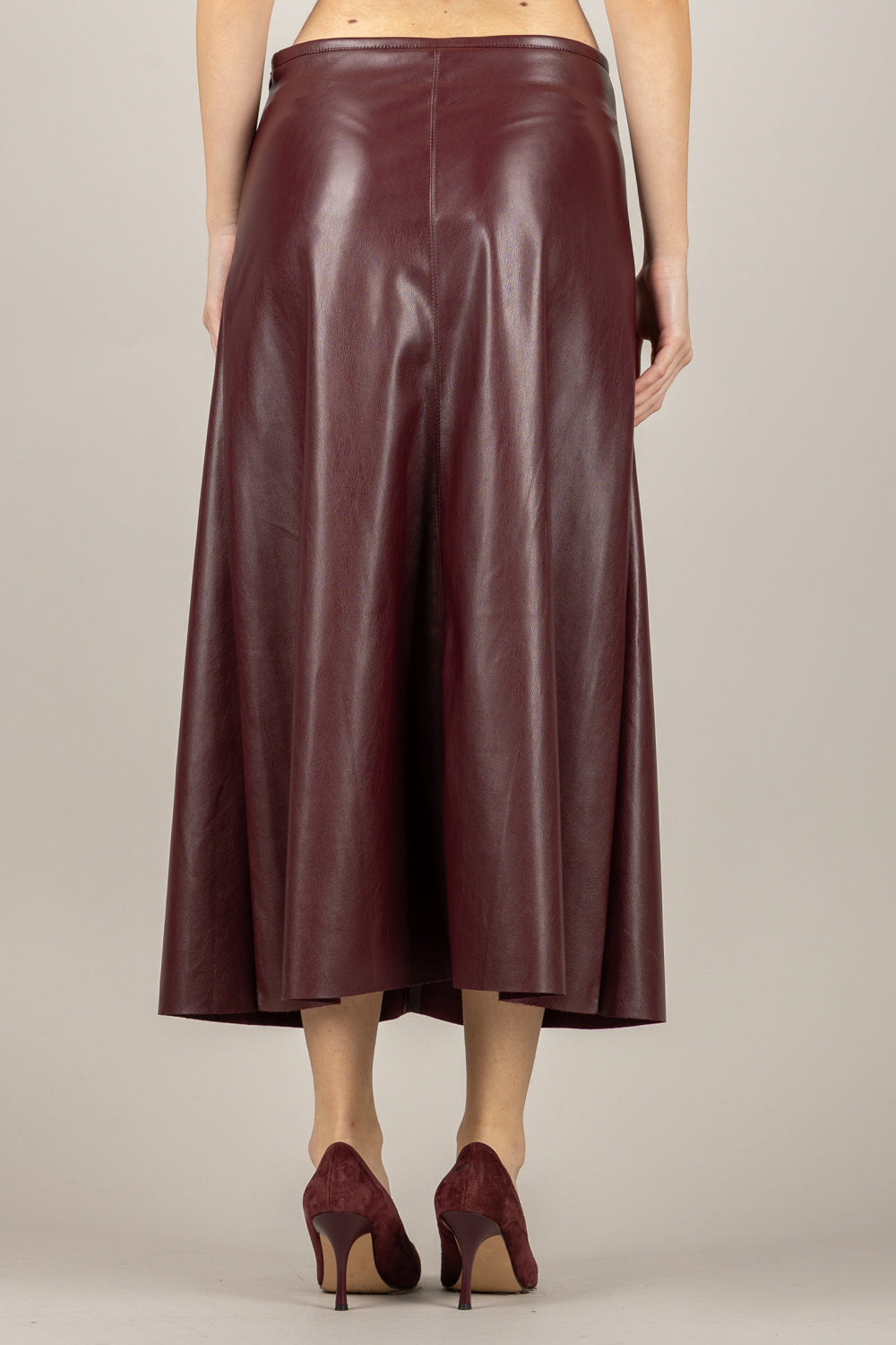 TENSIONE IN - 122154-25 - GONNA LONGUETTE IN ECOPELLE