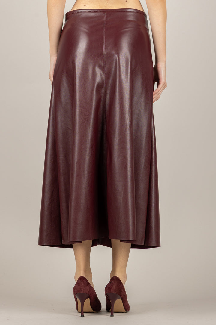 TENSIONE IN - 122154-25 - GONNA LONGUETTE IN ECOPELLE