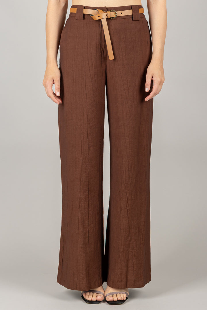 TENSIONE IN - 25P7789 - PANTALONE GOFFRATO CON CINTURA