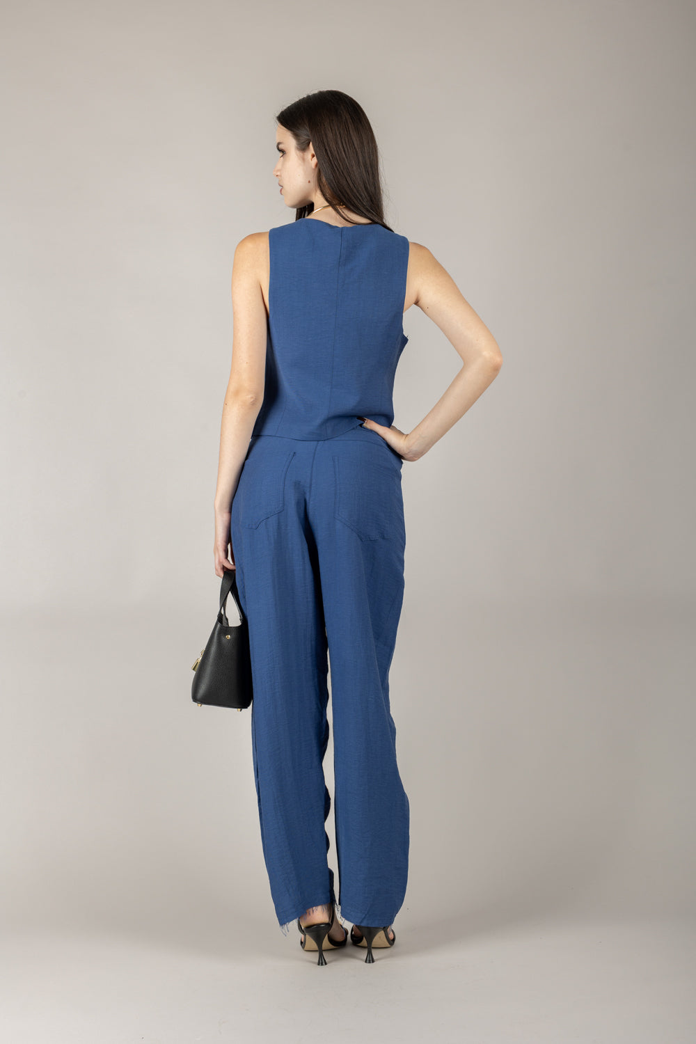 TENSIONE IN - 25C7909 - COMPLETO MISTO LINO GILET E PANTALONE